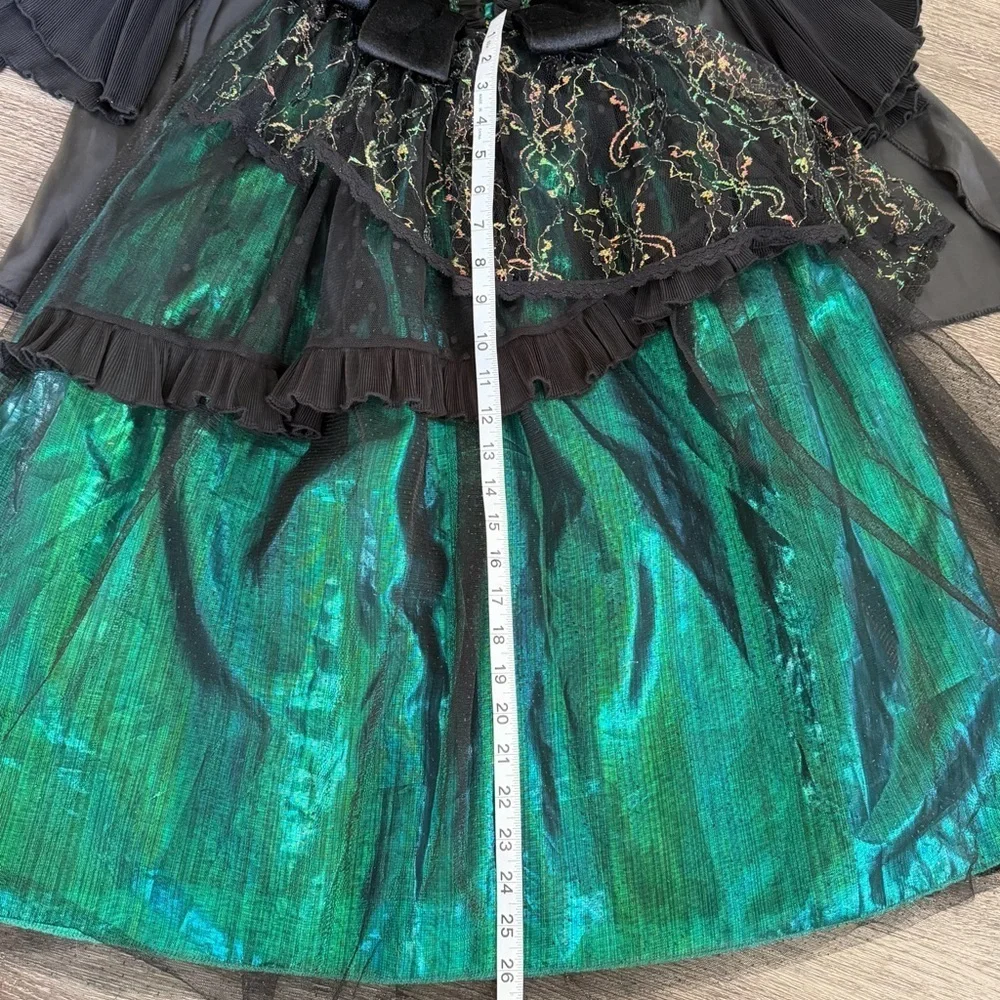 Mystical Green and Black Kids Costume